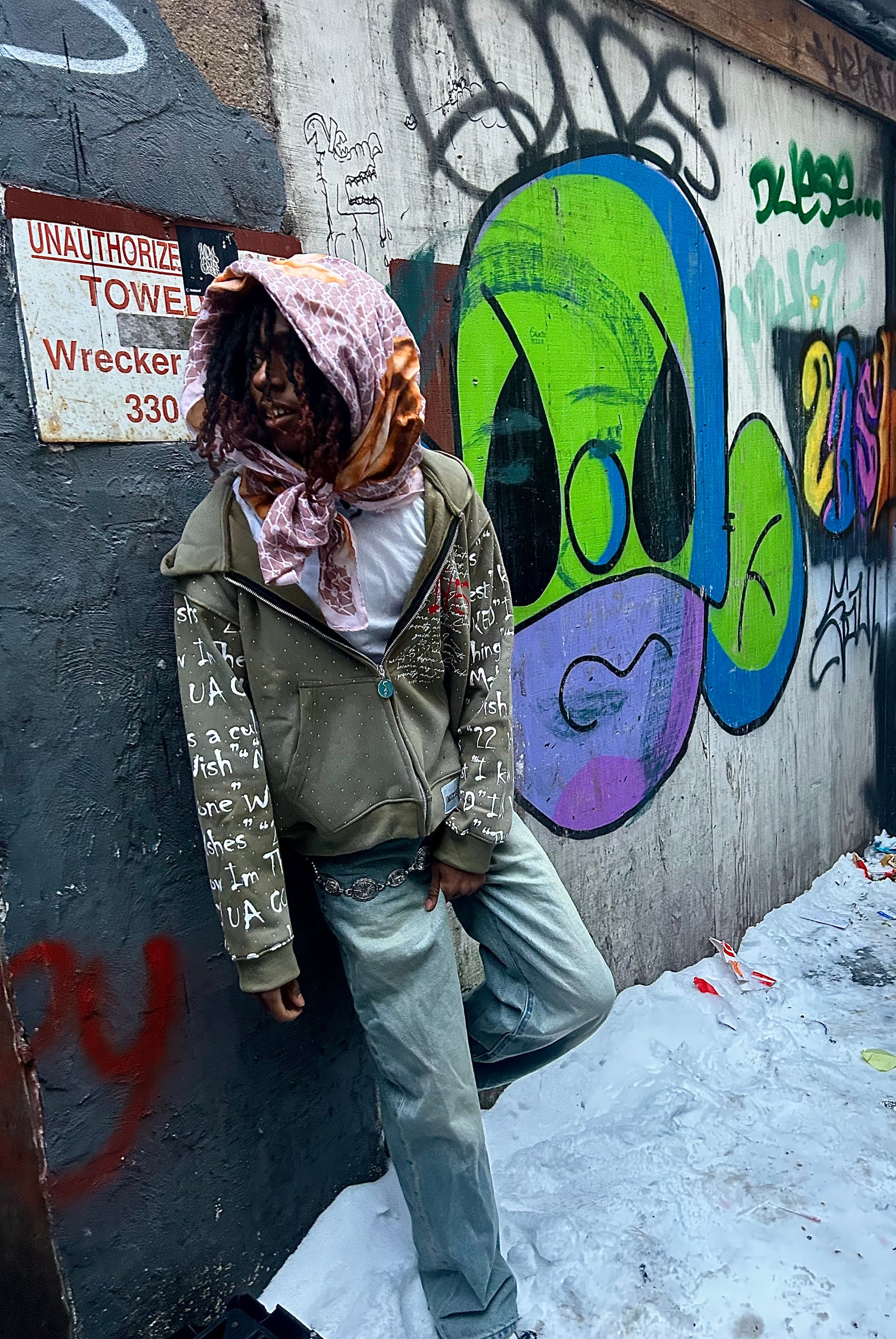 Sage Olive “Affirmations” Zipup